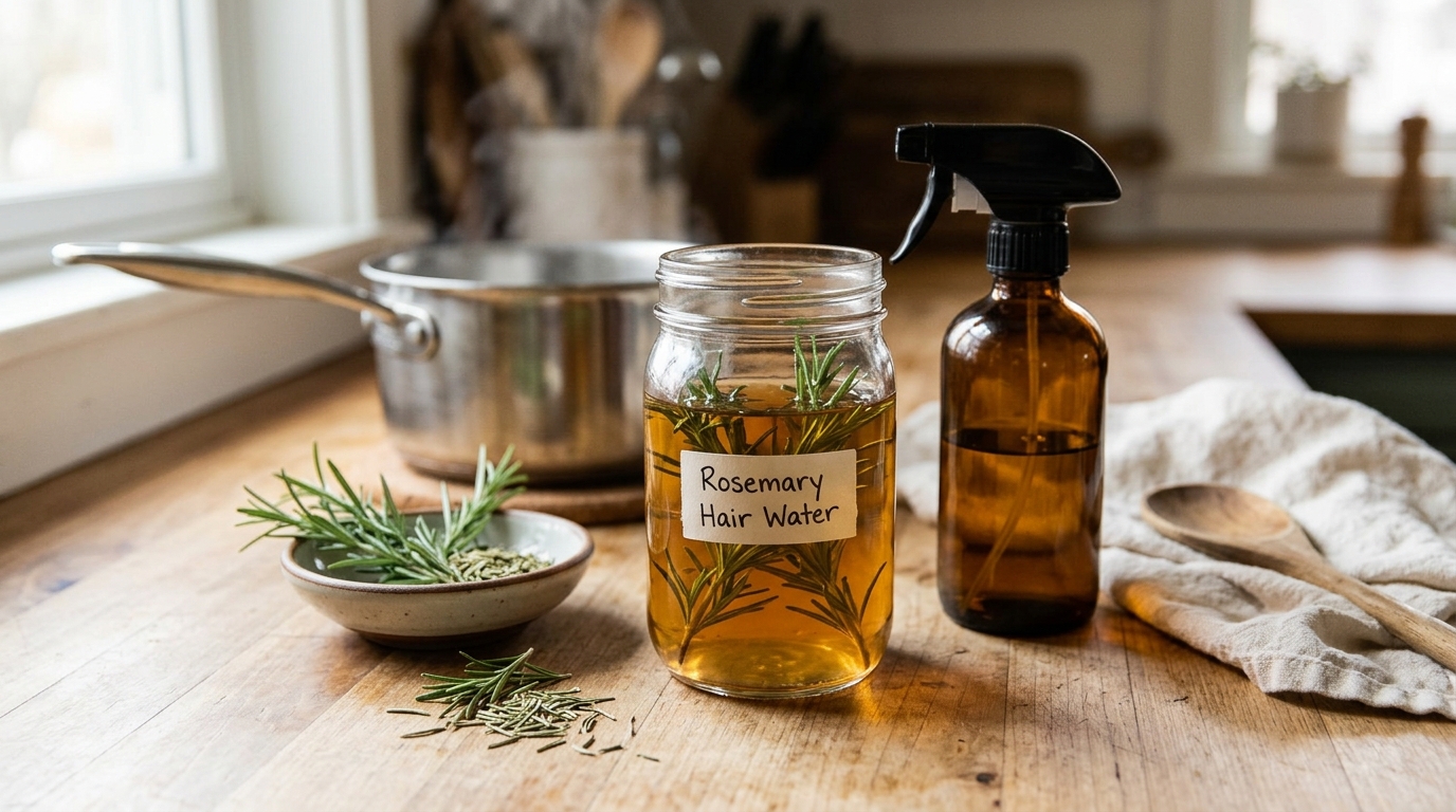 How to Make Rosemary Water for Hair