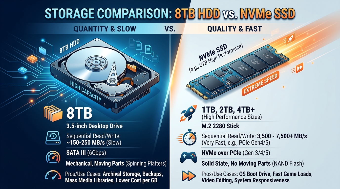 8TB HDD vs. NVMe: Which Storage Solution Is Right for Your Server Infrastructure